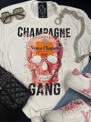 Champagne Gang Skull Tee