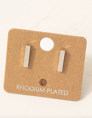 Dainty Mini Bar Stud Earrings