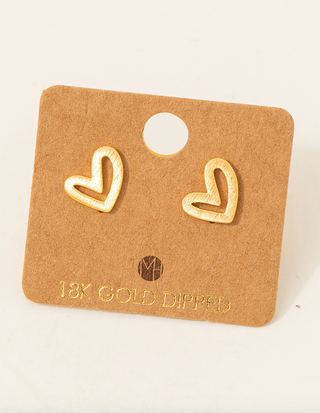 Heart Stud Earrings