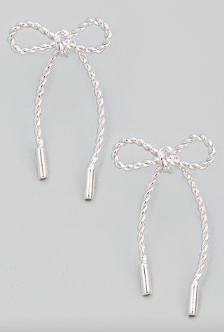 Twisted Bow Tie Earrings