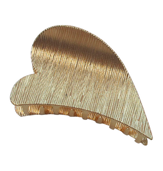Solid Metal Heart Hair Claw