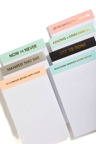 Manifest That Shit Notepad | Chez Gagné