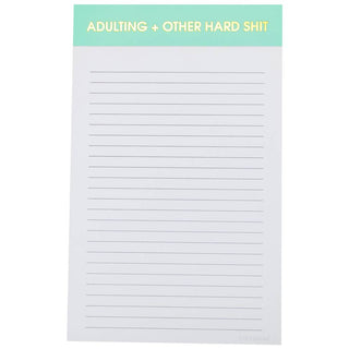 Adulting + Other Hard Shit Notepad | Chez Gagné
